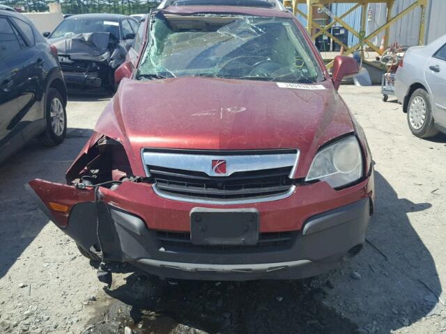 3GSCL33P08S717392 - 2008 SATURN VUE XE RED photo 9