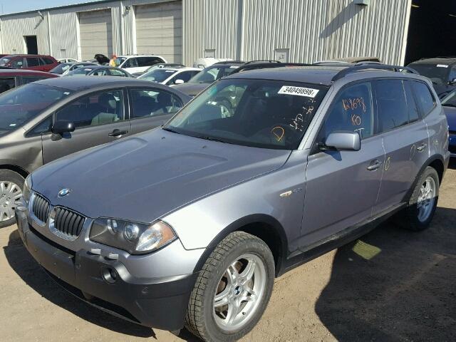 WBXPA73416WC53763 - 2006 BMW X3 2.5I SILVER photo 2