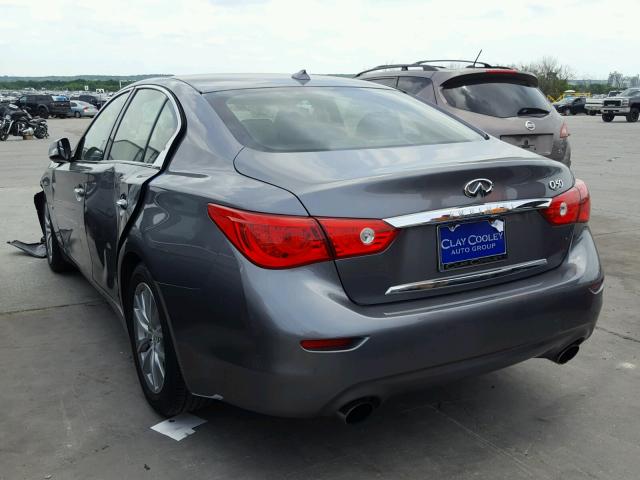 JN1EV7APXHM734339 - 2017 INFINITI Q50 PREMIU GRAY photo 3