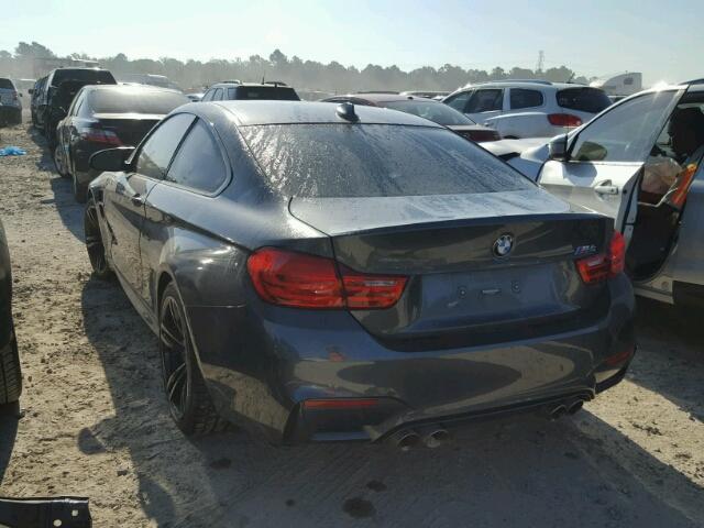 WBS3R9C54FK333662 - 2015 BMW M4 GRAY photo 3