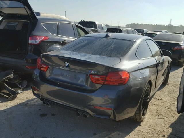 WBS3R9C54FK333662 - 2015 BMW M4 GRAY photo 4