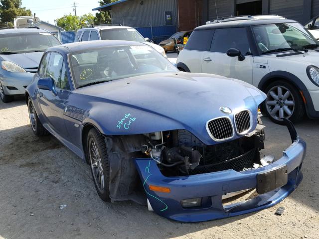 4USCK734X2LM14090 - 2002 BMW Z3 3.0 BLUE photo 1