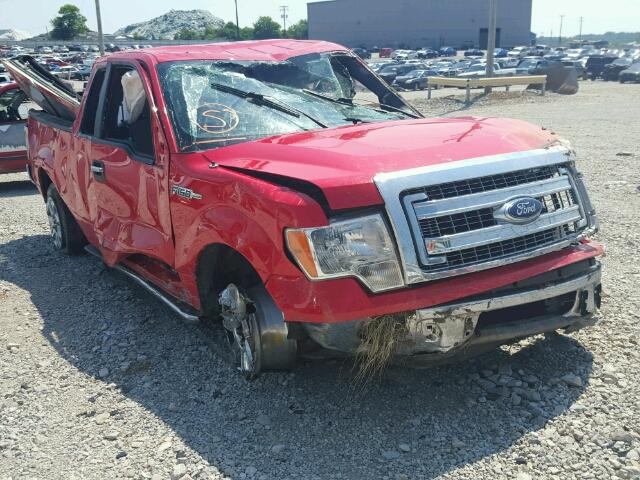 1FTFX1CF7DFD08118 - 2013 FORD F150 RED photo 1