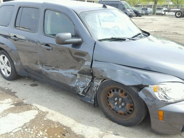 3GNBAADB8AS647187 - 2010 CHEVROLET HHR LS GRAY photo 9