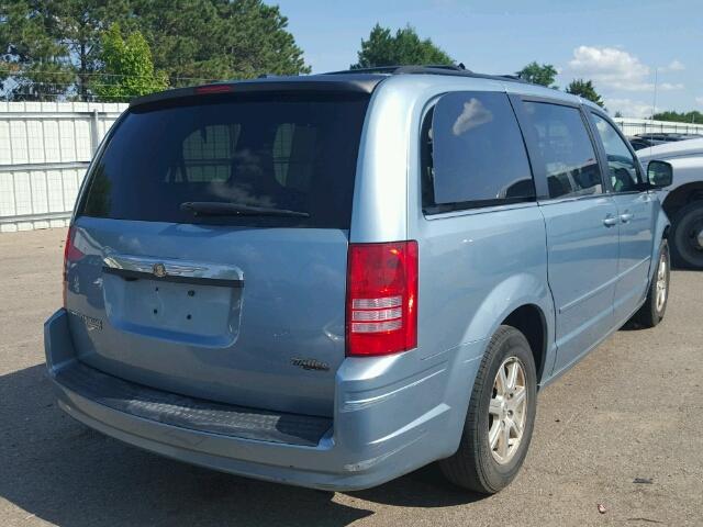 2A8HR54P08R637655 - 2008 CHRYSLER TOWN & COU BLUE photo 4