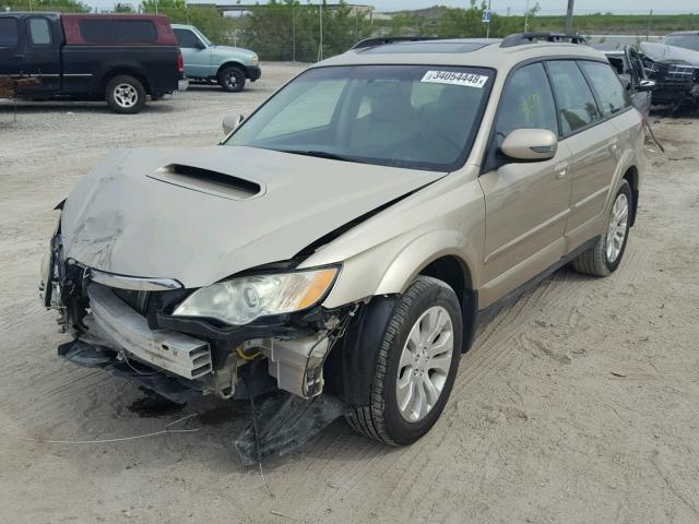 4S4BP63C284358441 - 2008 SUBARU OUTBACK 2. GOLD photo 2