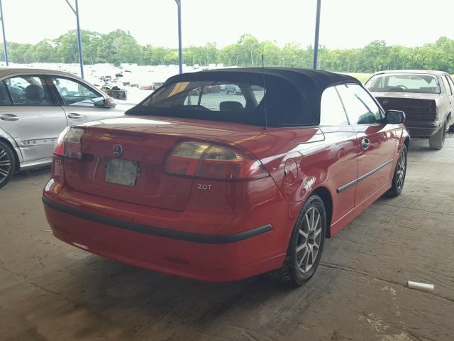 YS3FD75Y446003615 - 2004 SAAB 9-3 ARC RED photo 4