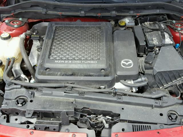 JM1BL1L37D1772653 - 2013 MAZDA SPEED 3 RED photo 7