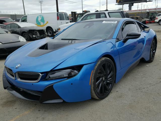 WBY2Z2C56GV676112 - 2016 BMW I8 BLUE photo 2