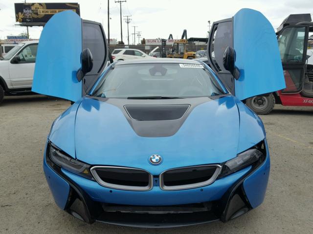 WBY2Z2C56GV676112 - 2016 BMW I8 BLUE photo 9