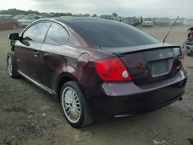 JTKDE177450024832 - 2005 TOYOTA SCION TC 栗色 照片 3