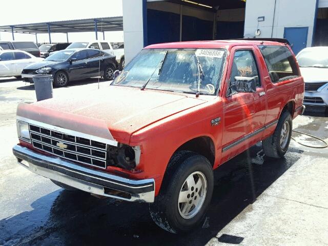 1G8CT18B8E8164499 - 1984 CHEVROLET BLAZER S10 RED photo 2