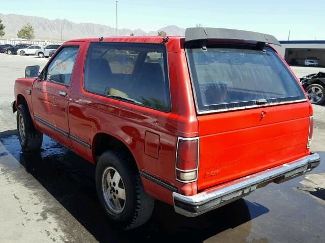 1G8CT18B8E8164499 - 1984 CHEVROLET BLAZER S10 RED photo 3