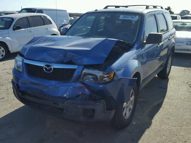 4F2CZ96GX9KM02458 - 2009 MAZDA TRIBUTE S BLUE photo 2