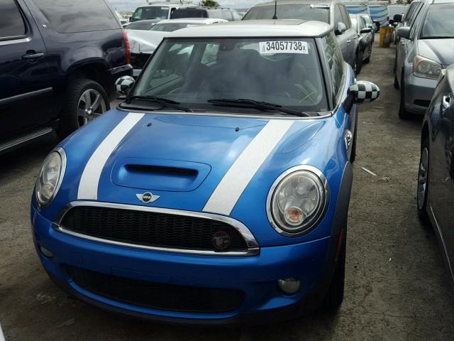 WMWMF73528TV38559 - 2008 MINI COOPER S BLUE photo 9