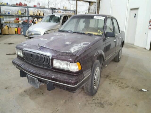 1G4AG5542R6447539 - 1994 BUICK CENTURY SP MAROON photo 2