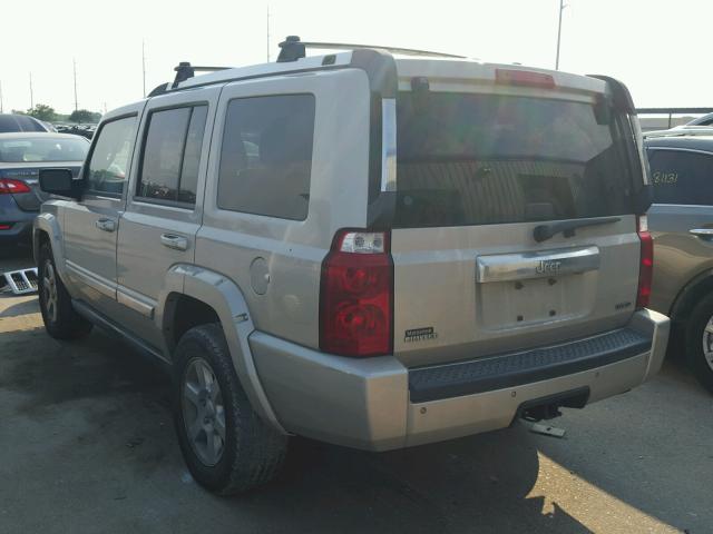 1J8HH58207C673371 - 2007 JEEP COMMANDER GOLD photo 3