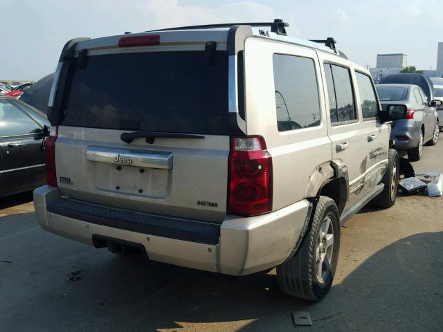 1J8HH58207C673371 - 2007 JEEP COMMANDER GOLD photo 4