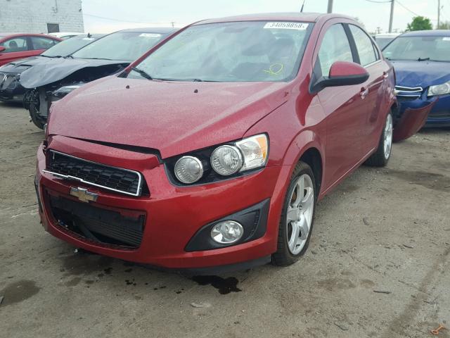 1G1JF5SB3C4160197 - 2012 CHEVROLET SONIC LTZ RED photo 2