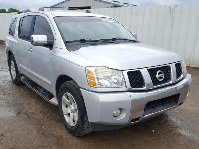 5N1AA08A74N725520 - 2004 NISSAN ARMADA SE SILVER photo 1