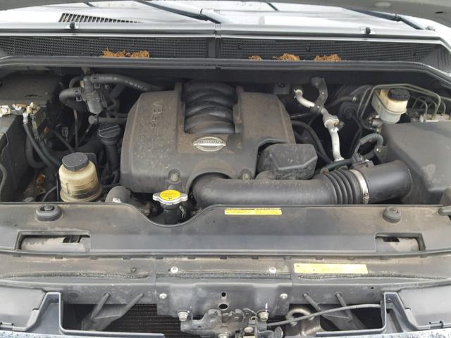 5N1AA08A74N725520 - 2004 NISSAN ARMADA SE SILVER photo 7