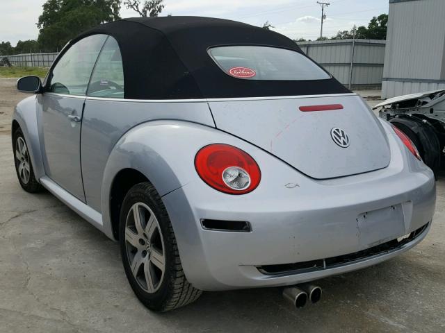 3VWPF31Y66M308506 - 2006 VOLKSWAGEN NEW BEETLE 银色 照片 3