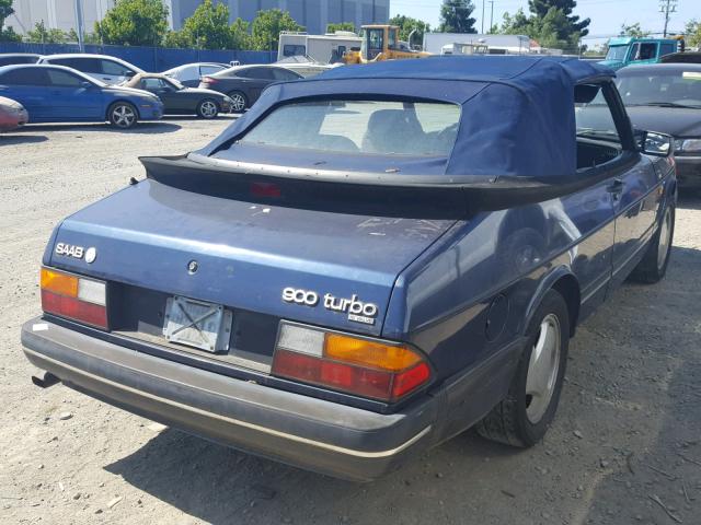 YS3AL75L1N7008364 - 1992 SAAB 900 BLUE photo 4