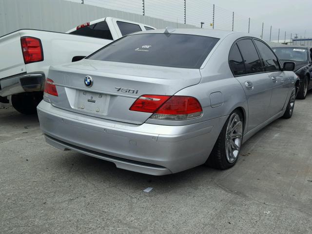 WBAHL83576DT04103 - 2006 BMW 750 I SILVER photo 4
