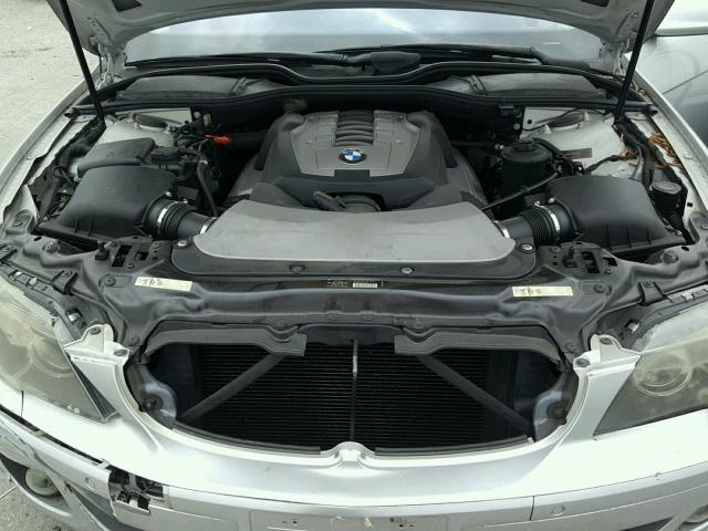 WBAHL83576DT04103 - 2006 BMW 750 I SILVER photo 7