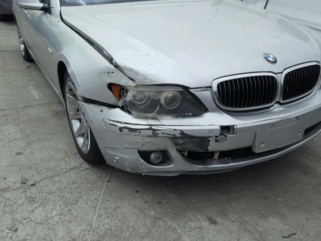 WBAHL83576DT04103 - 2006 BMW 750 I SILVER photo 9