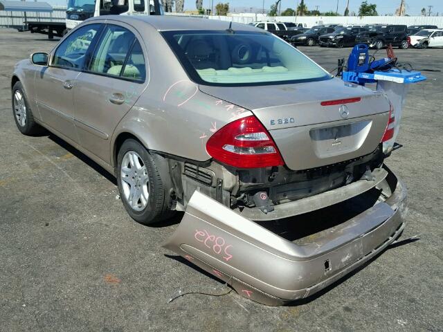 WDBUF65JX3A075791 - 2003 MERCEDES-BENZ E320 TAN photo 3