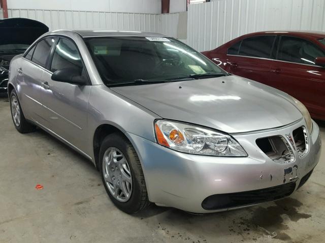 1G2ZF58B774106025 - 2007 PONTIAC G6 VALUE L SILVER photo 1