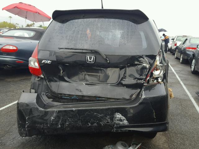 JHMGD37637S055943 - 2007 HONDA FIT S BLACK photo 10