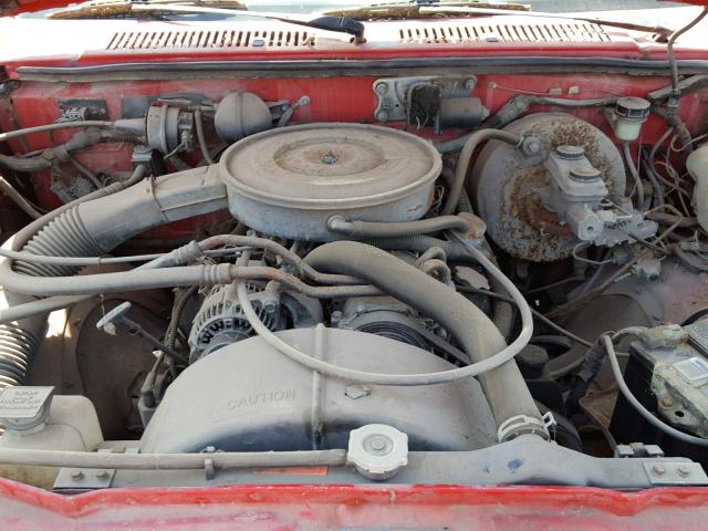 1B7FL26X1PS108739 - 1993 DODGE DAKOTA RED photo 7