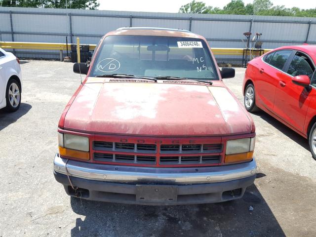 1B7FL26X1PS108739 - 1993 DODGE DAKOTA RED photo 9