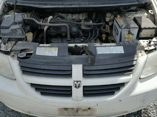 1D4GP45R77B181611 - 2007 DODGE CARAVAN SX WHITE photo 7