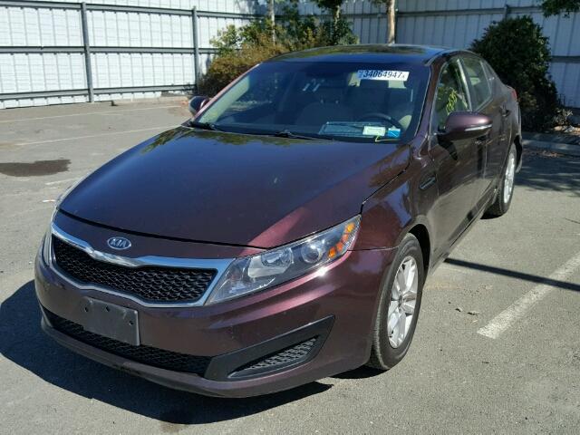 KNAGM4A71B5083866 - 2011 KIA OPTIMA LX MAROON photo 2