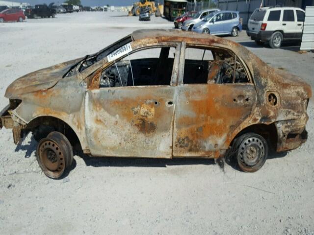 1NXBU4EE4AZ345174 - 2010 TOYOTA COROLLA BA BURN photo 9