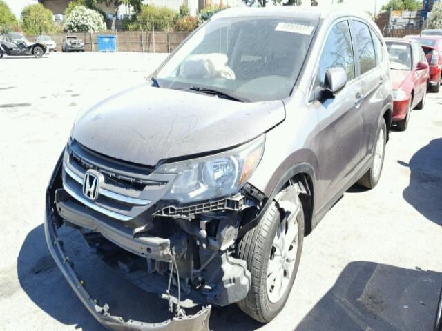 5J6RM3H70EL006492 - 2014 HONDA CR-V EXL BROWN photo 2