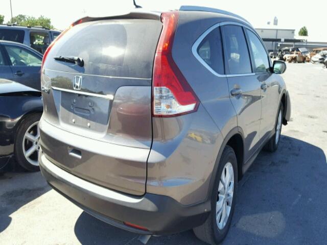 5J6RM3H70EL006492 - 2014 HONDA CR-V EXL BROWN photo 4