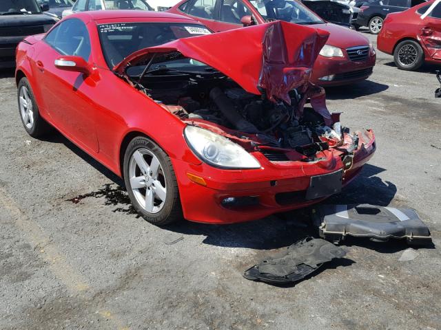 WDBWK54F97F143261 - 2007 MERCEDES-BENZ SLK 280 RED photo 1