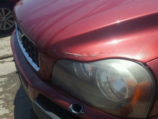 YV1CZ91HX41114724 - 2004 VOLVO XC90 T6 BURGUNDY photo 10