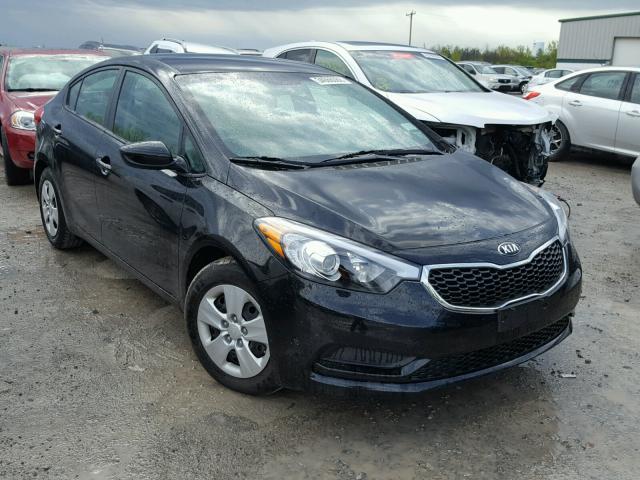 KNAFK4A69G5542352 - 2016 KIA FORTE LX BLACK photo 1