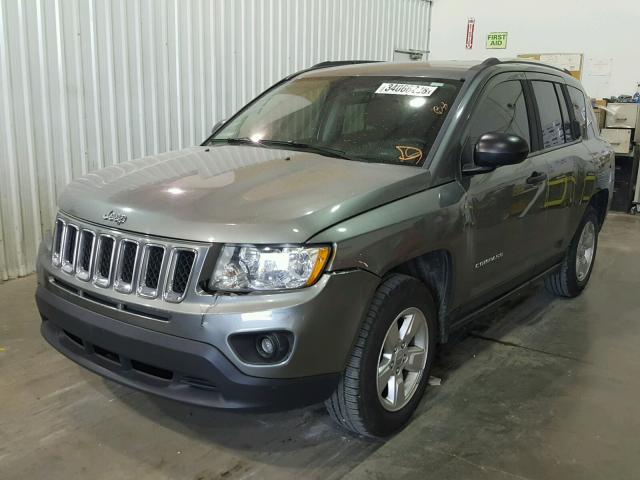 1C4NJCBA8ED552842 - 2014 JEEP COMPASS SP GRAY photo 2