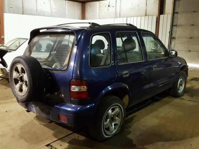 KNDJA723XW5568821 - 1998 KIA SPORTAGE BLUE photo 4