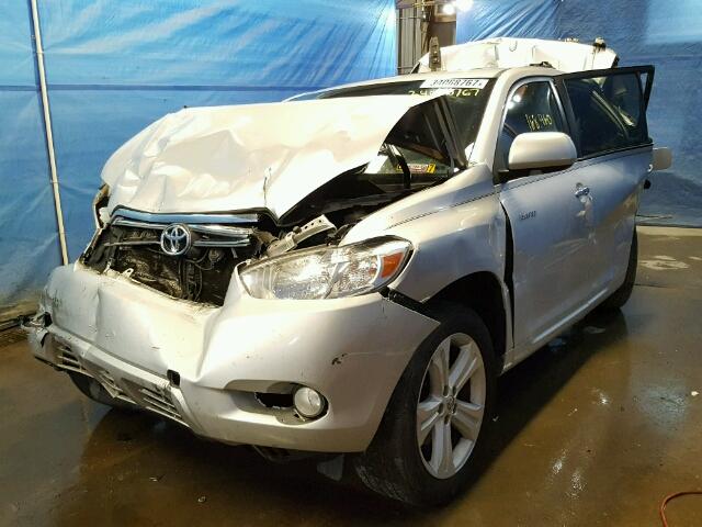 5TDYK3EH1AS009575 - 2010 TOYOTA HIGHLANDER SILVER photo 2