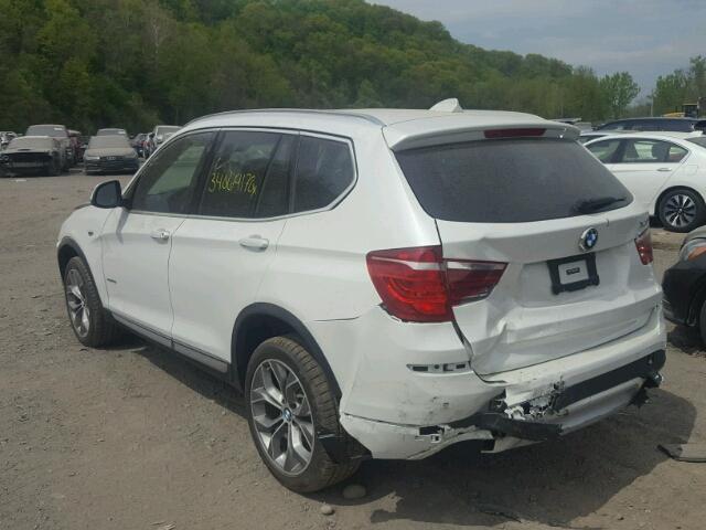 5UXWX9C38H0W79817 - 2017 BMW X3 XDRIVE2 WHITE photo 3