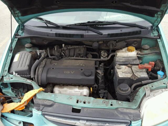 KL1TD52695B286112 - 2005 CHEVROLET AVEO BASE Bleu photo 7