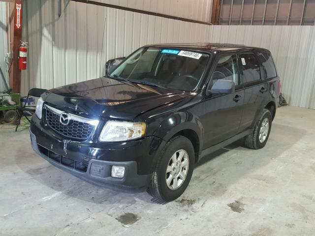 4F2CY0C75AKM06487 - 2010 MAZDA TRIBUTE I BLACK photo 2