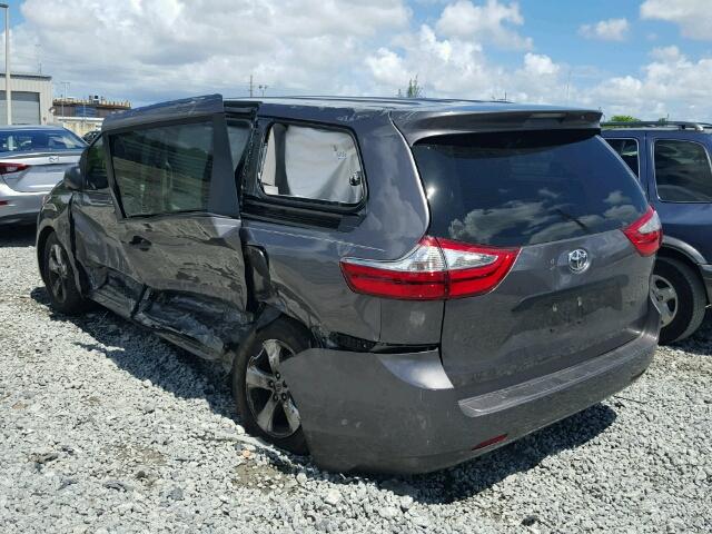 5TDZK3DC8FS657190 - 2015 TOYOTA SIENNA BAS BLACK photo 3